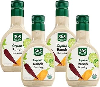 365 by Whole Foods Market, Organic Ranch Dressing, 16 Fl Oz (Pack of 4)