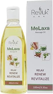 Melaxa Body Massage Oil for Women & Men - Sensuous & Relaxing Body Oil for Dry Skin to Normal Skin with Sunflower Oil & Almond Oil | Aromatherapy Massage Oil for Pain & Stress Relief 100 ml