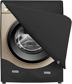 Washer/Dryer Cover,Washer and Dryer Covers，Washine Machine Cover for Waterproof and Dustproof Thickening Front-Loading Machine，Washer Cover Fit for Most Front-loading Washer (black)