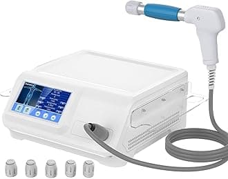 Shockwave Therapy Machine Professional for Muscles, Back and Shoulders,Shock Wave Therapy No Side Effects,Waist Pain Relief, Full Metal Handle for Stable Energy Output