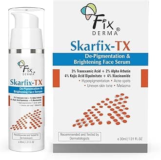 Skarfix-TX Face Serum with 4% Kojic Acid, 4% Niacinamide Serum, 3% Tranexamic Acid & 2% Alpha Arbutin | Treats Hyper Pigmentation & Melasma | Reduce Acne Spots | brightening the Skin - 30ml