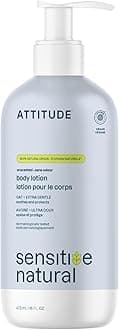 Attitude (Frangrance-free) - Unscented Body Lotion for Dry & Sensitive Skin, EWG Verified, Dermatologist-tested & Hypoallergenic, Vegan & Cruelty-free Body Moisturiser, Fragrance Free, 473ml