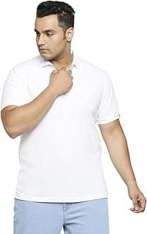 Wear Your Opinion Men's Plus Size Polo Collar Neck Half Sleeve T-Shirt