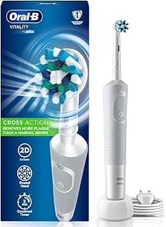 Oral-BVitality 100 Crossaction Rechargeable Electric Toothbrush White