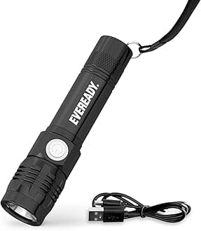LED Tactical Flashlights, High Lumens Handheld Flashlight For Emergencies, Camping Gear, Survival, Hurricane, AAA Battery or Rechargeable Flashlight Option