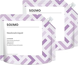 Amazon Brand - Solimo Liquid Handwash, Refill Pouch | Lavender | 3 Litre | 1500 ml x 2 | Fights Germs | Ph-Balanced Formula | No Added Triclosan & Parabens