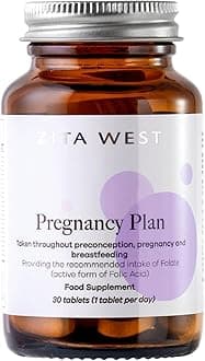 Pregnancy Plan Conception Vitamins - Preconception, Pregnancy & Breastfeeding Multivitamin - including Folate - 30 Tablets (1 Month Supply)