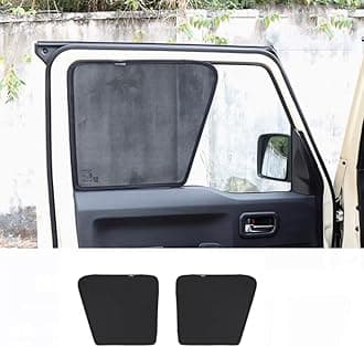 Fit for Suzuki Jimny 4-Door 2023 2024 2025 Auto Inner Door Window Anti-UV Windshield Sunscreen Dust Protector Cover，Sun Visor Shades Privacy Net Gauze Curtain Anti-Insect (Front Window Half)
