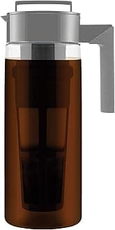 Patented Deluxe Cold Brew Coffee Maker, Two Quart, Stone