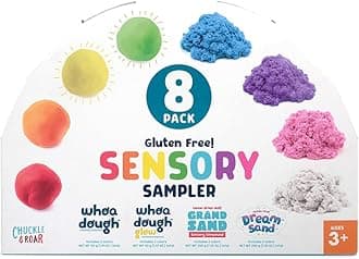 Chuckle & Roar - Sensory Sampler - 8 Sensory Fidget Activities for Little Ones - Great for Preschoolers - Touch and Feel Activities - Ages 3 and Up