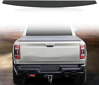 PIT66 Tailgate Spoiler Cap Molding Textured Compatible with Ram 2500 3500 2019 2020 2021 2022,68364364AA Black