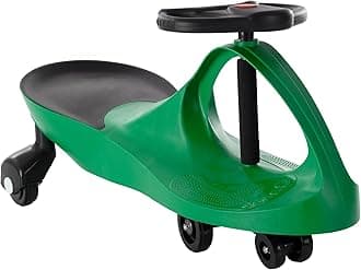Lil' RiderWiggle Car on Toy - No Batteries, Gears, or Pedals - Just Twist, Swivel, and Go - Outdoor on for Kids 3 Years and Up (Green)
