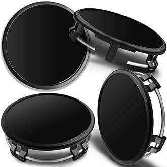 Biomar Labs® 4 x 75mm Wheel Centre Alloy Hub Center Caps Compatible for Mercedes Benz Part Number B66470207 / B66470200 Hubcaps Black CM 0