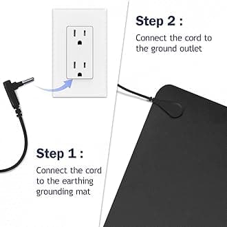 Grounding Mat for Sleeping, Earth Mat Grounding Pad for Energy, Pain Relief, Inflammation, Feet and Back Pain(23.6" x 11.8")
