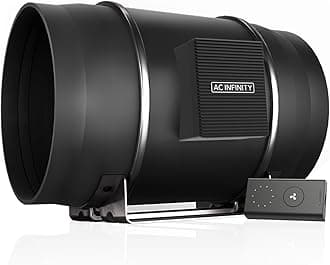 AC Infinity CLOUDLINE PRO S12, Quiet 12 Inch Inline Duct Fan with Speed Controller, EC Motor Ventilation, Exhaust Fan for Heating Cooling Booster, Growth Tents, Hydroponics