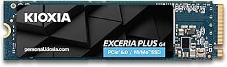 KIOXIA EXCERIA PLUS G4 – 2TB M.2 2280 NVMe SSD – PCIe 5.0, up to 10000/8200 MB/s Read/Write – High-Speed Internal Drive for Notebook, Laptop, Desktop PC, Gaming, Video Editing (LVD10Z002TG8)