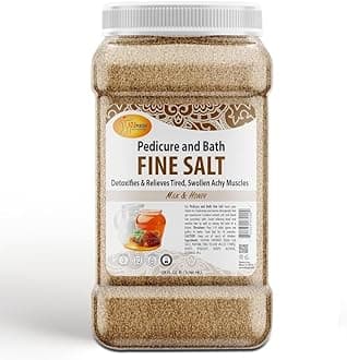 Detox Foot Soak Pedicure and Bath Fine Salt, Milk and Honey, 128 Oz - Made with Dead Sea Salts, Argan Oil, Coconut Oil, and Essential Oil - Hydrates, Softens and Moisturizes
