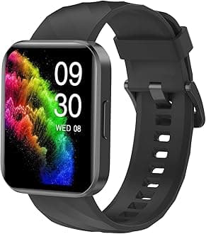 RUIMEN Smartwatch, iPhone and Android Compatible, with Call Function, 1.85-inch Large Screen, for Women, 100+ Sports Modes, Games, Women’s Menstrual Cycle Management, Sleep Monitor, Gmail/Incoming