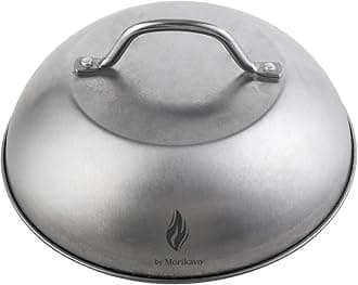 Cheese Melting Dome,9 inch Stainless Steel Round Smashed Burger Basting Cover,Grill Lid,Cooking Dome for Flat Top Griddle Accessories