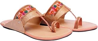 Ladies Hub Kolhapuri Chappal for Women Stylish, Flat Fashion Sandals & Ethnic Slippers for Girls