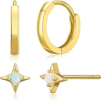 SWEETV925 Sterling Silver Huggie Hoop Earrings for Women Girls-Tiny Small Cartilage Hoop Earring