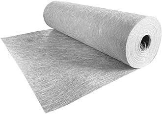 Premium Fiber Glass Sheet Chopped Rectangular Shape Strand Mat 300 Gsm 3X10 Feet, Silver color