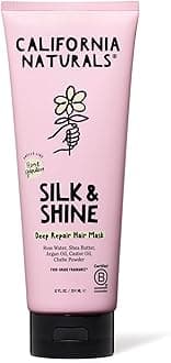 California Naturals Deep Repair Hair Mask, Paraben and Sulfate Free, Deep Conditioner for Dry, Damaged Hair, Nautral, Vegan, Hydrating and Conditioning, For Curly, Frizzy, All Hair Types, 12 fl oz