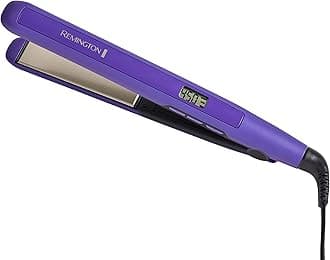Remington 1" Flat Iron, Hair Straightener with Anti-Static Technology, 30-Second Heat Up & 60 Minute Auto Shut-Off, 30% Longer Ceramic Floating Plates, Titanium + Ceramic Coating