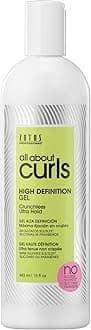 All About Curls High Definition Gel, Free of SLS SLES Sulfates, Silicones and Parabens, Color-Safe, 15-Ounce