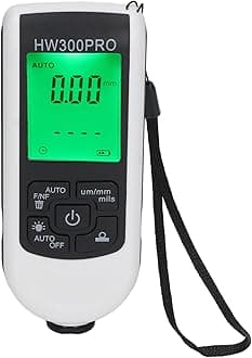 Dpofirs2022 New Digital Coating Thickness Gauge, Ultra high Precision Probe, Paint Mil Thickness Meter for Automotive Paint Thickness Measurement, Measuring Range: 0 to 2000UM(White)