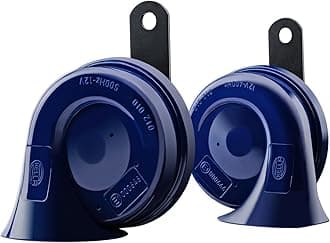 Hella 012010801 blue trumpet horn kit, 12 v, 400/500 hz (universal fit) | For cars | Blue
