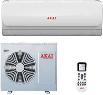 AKAI 1.5 Ton Split Air Conditioner,18000 BTU, Rotary Compressor, Auto Restart, Gold Fin, 4-Way Swing, Led Display, Energy Efficient, ESMA Approved, ACMA-A18T3R4