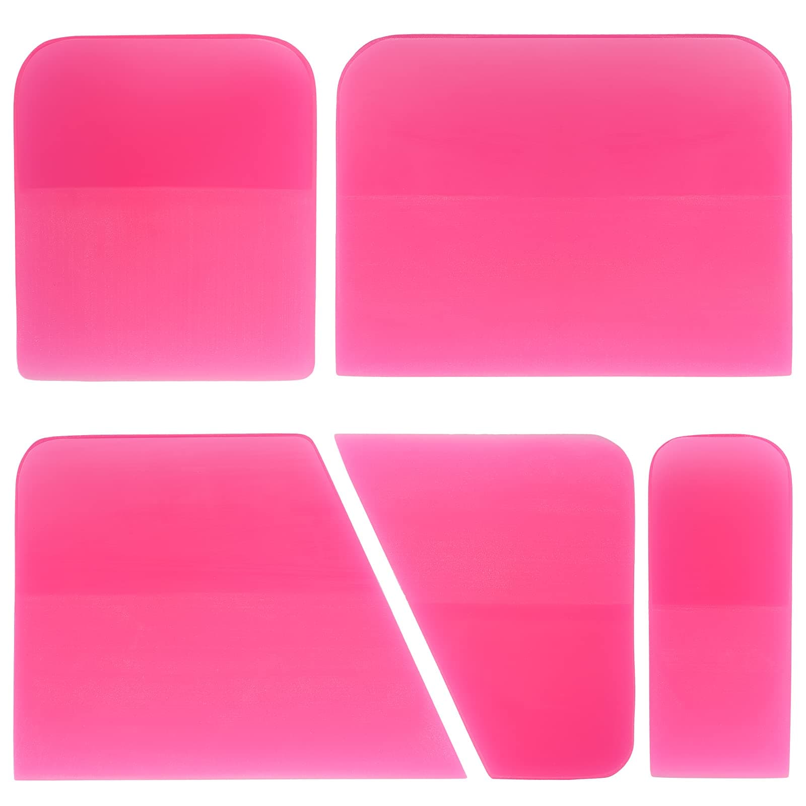 Gomake PPF Squeegee Kit - 5 in 1 Anti-Scratch Soft TPU Squeegee for Vinyl, Small Tint, Paint Protection Film, Vinyl Wrap/Window Tint Tools, Mirror/Window/Household Cleaning