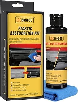 Plastic Restorer for Cars, Black Trim Restorer, Back to Black Plastic Restorer for Car Interior, Vinyl, Rubber, Plastic 150ml /5 fl oz