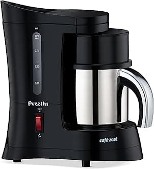 Preethi Cafe Zest CM210 Drip Coffee Maker (Black), 31 Cup
