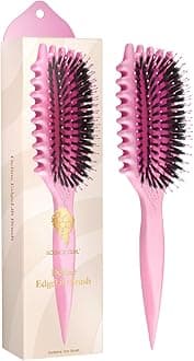 Define EdgeLift Brush, 5-in-1 Tool for Effortlessly Defined Curls, Waves & Coils, Reduces Frizz - Pink