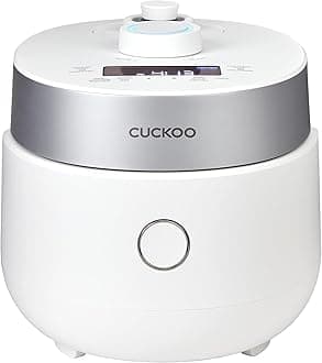 CRP-MHTR0309F | 3-Cup (Uncooked) Twin Pressure Induction Heating Rice Cooker | 11 Menu Options: High/Non-Pressure & More, Made in Korea | White, 3 Cups