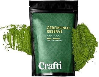 Crafti Ceremonial Grade Matcha Tea Powder (100g, Ceremonial Reserve)