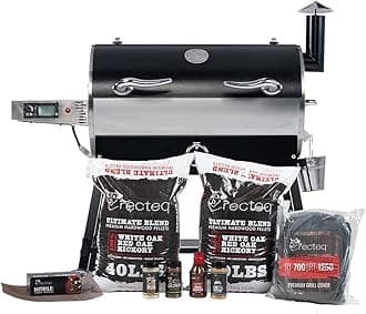 recteq RT-700 Wood Pellet Smoker Grill + Starter Bundle | Wi-Fi-Enabled, Electric Pellet Grill | 702 Square Inches of Cook Space