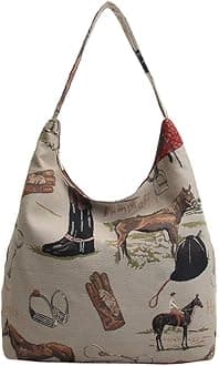 Tapestry Hobo Shoulder bag Slouch Purse For Women
