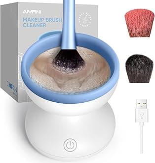Makeup Brush Cleaner Machine - Electric Make up Brushes Cleaner Cleanser Professional Tool for Kabuki Foundation Liquid Powder Face Makeup Self Tanner Brush,Gifts for Women Stocking Stuffers