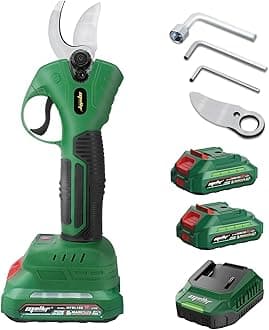 Electric Pruning Shears Compatible with Makita 18V Battery, Cordless Portable Pruner w/ 2,6000RPM Brushless Motor, SK5 Steel Blades-0.98 Inch Cutting Diameter, 2 X 18V 2.0Ah Battery & Charger Kit