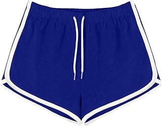 Athletic Shorts for Women Wide Leg Dolphin Hem Drawstring Elastic Waist Casual Summer Running Gym Workout Yoga Shorts