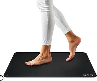 Grounding Mat Earthing Pad - Earth Grounded Sleep Bed Pad - Ground Chair Desk Mat for Feet Body Yoga Improve Sleeping (16 x 27 )