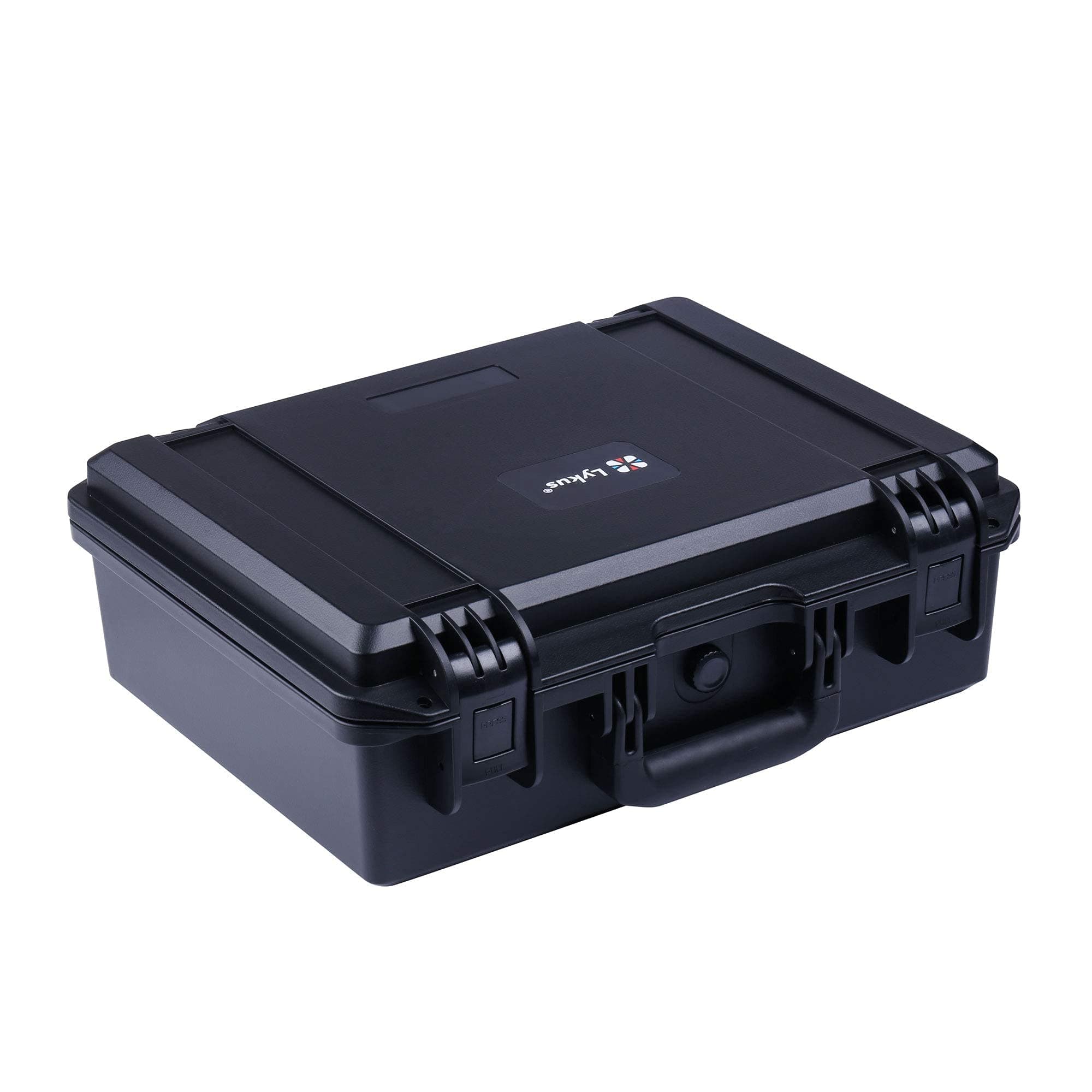 β Lykus HC-3810 Waterproof Hard Case with Customisable Foam Insert, Interior Size 38x28x13.5 cm, Suitable for Camera, Lens, Drone, mic, Flashlight, Telescope, Action cam, Electronics, Tools, and More