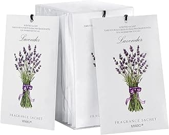 MYARO 12 Packs Lavender Scented Sachets for Drawer and Closet