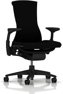 Herman Miller Embody Ergonomic Office Chair | Fully Adjustable Arms and Carpet Casters | Black Rhythm