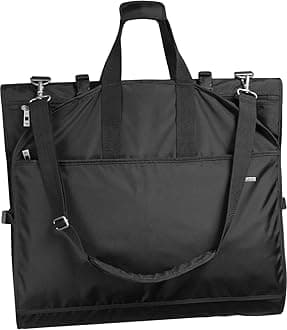 WallyBags Women's 66” Premium Tri-fold Carry on Destination Wedding Dress Travel Bag, Black, 66 Inch, 66” Premium Tri-fold Carry on Destination Wedding Dress Travel Garment Bag