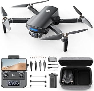 GPS Drone with 4K UHD Camera for Adults Beginner; HS360S 249g Foldable FPV RC Quadcopter with 10000 Feet Control Range, Brushless Motor, Follow Me, Smart Return Home, 5G Transmission