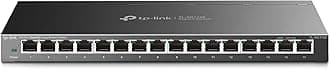 16 Port Gigabit Switch | Easy Smart Managed | Plug & Play | Limited Lifetime Protection | Desktop/Wall-Mount | Sturdy Metal w/ Shielded Ports | Support QoS, Vlan, IGMP and LAG (TL-SG116E)